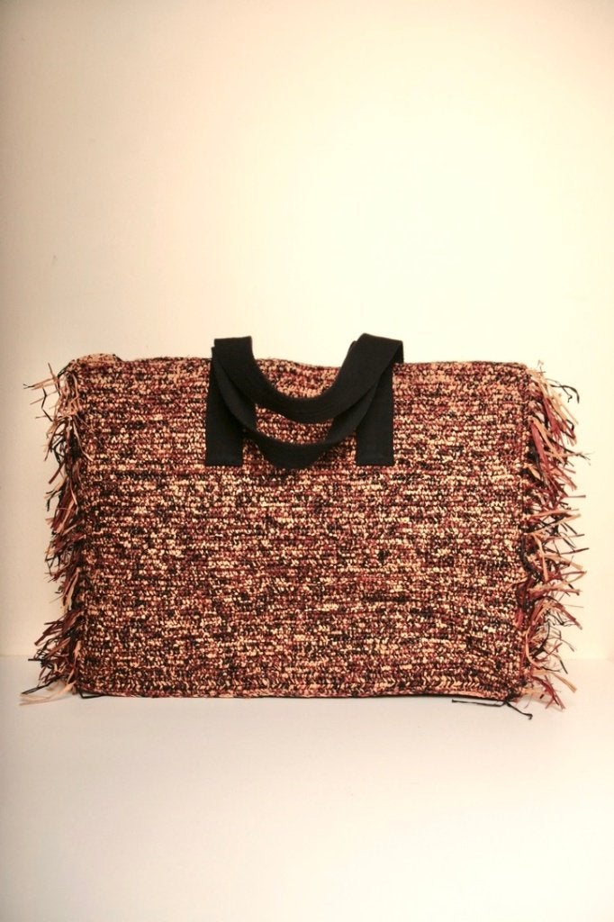 POMANDÈRE Geweldig mooie en stevige raffia tas Wprijs €350,-, Ophalen of Verzenden, Nieuw, Bruin, Shopper
