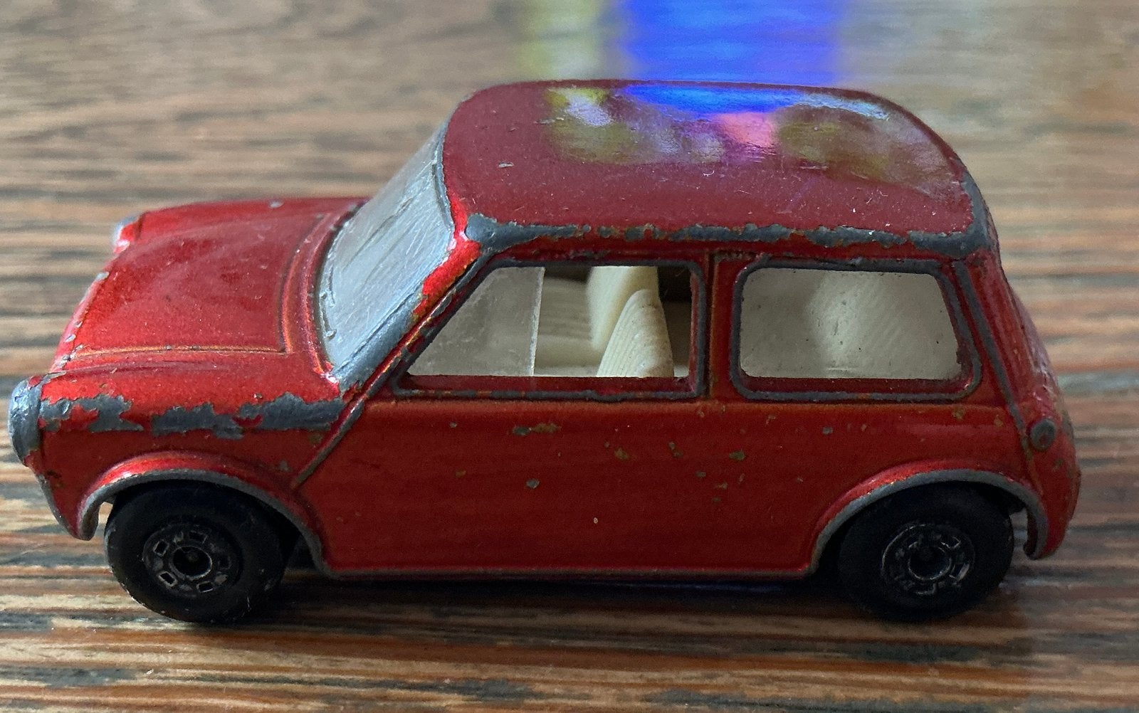 Vintage Lesney Matchbox Racing Mini  auto 1970, Ophalen, Gebruikt, Auto, Matchbox
