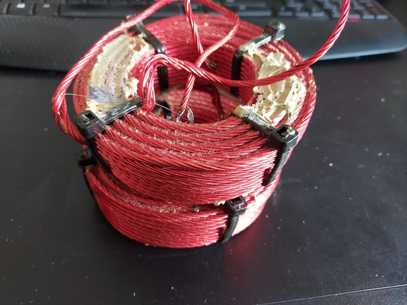 Audyn Tritec 0,68mH spoelen 7x0,8mm en condensatoren, Ophalen of Verzenden, Gebruikt