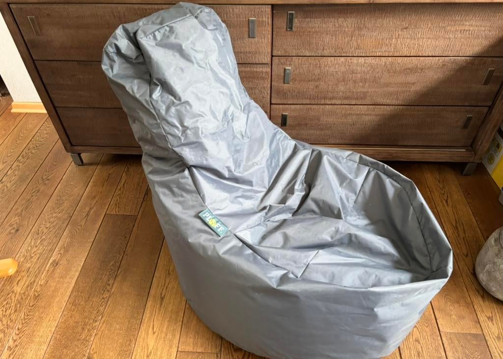 PLOFF zitzak stoel – zo goed als nieuw, Huis en Inrichting, Ophalen of Verzenden, Zo goed als nieuw, Grijs, Zitzak