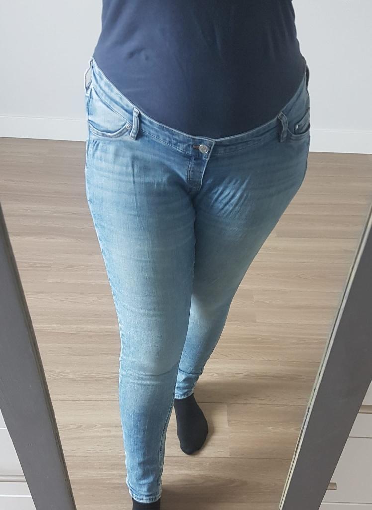 Zwangerschapsbroek XL H&M Mama 99% Katoen 1% Elastane, H&M, Maat 46/48 (XL) of groter, Gedragen, Broek of Spijkerbroek