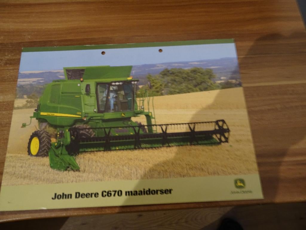 John deere C670 EN W-SERIE Maidorsers folders, Ophalen of Verzenden, Zo goed als nieuw, Folder