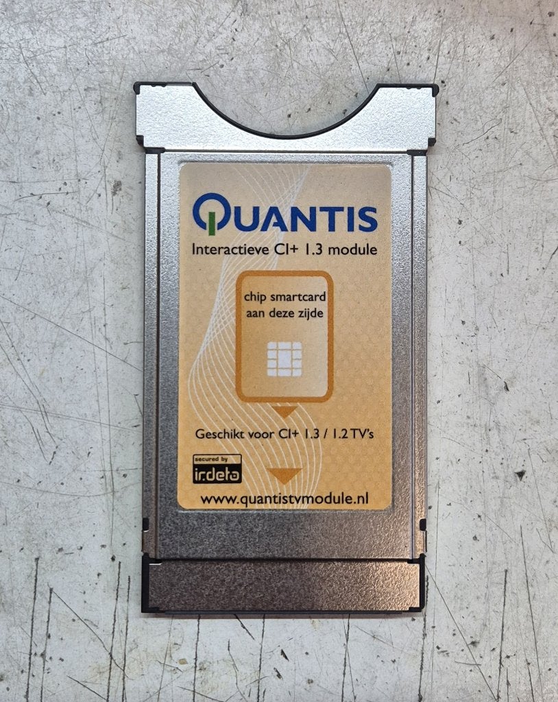 Quantis Interactieve CI+ 1.3 module + Samsung houder., Ophalen of Verzenden, Zo goed als nieuw, Decoder