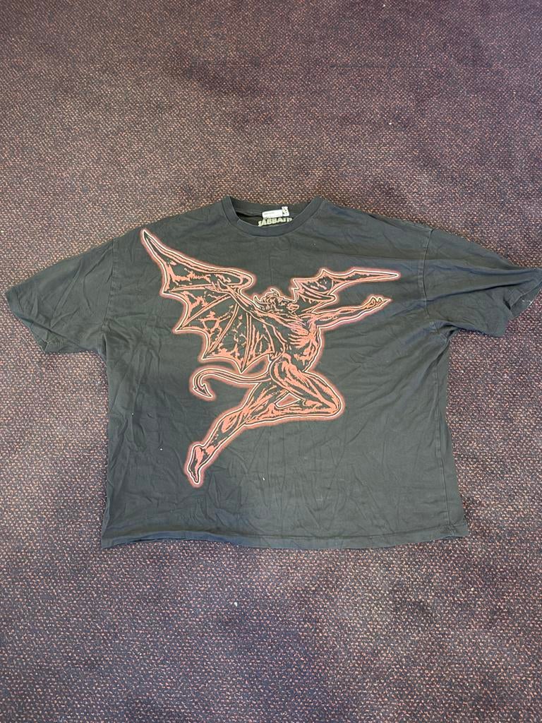 Black Sabbath T-shirt met duivel print, Ophalen of Verzenden, Gedragen, Maat 52/54 (L), Zwart