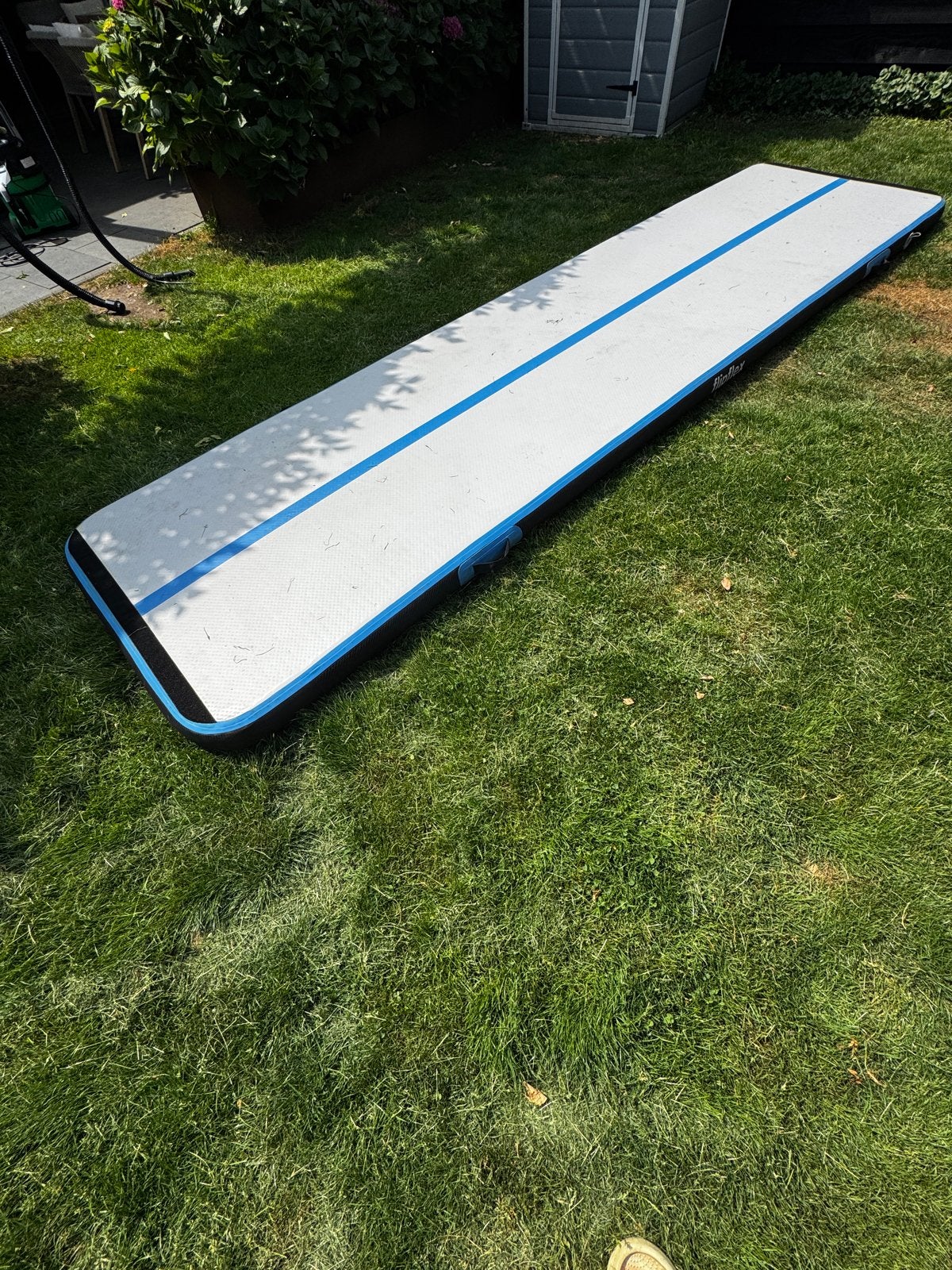 Flipflex Airtrack 4 meter - Turnmat, Sport en Fitness, Turnen, Ophalen, Gebruikt, Wit, Materiaal
