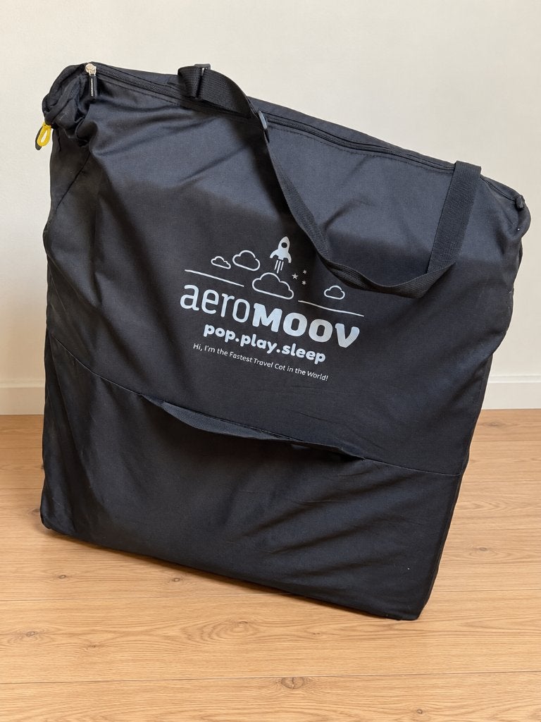 AeroMoov-reisbedtas, Ophalen, Zo goed als nieuw