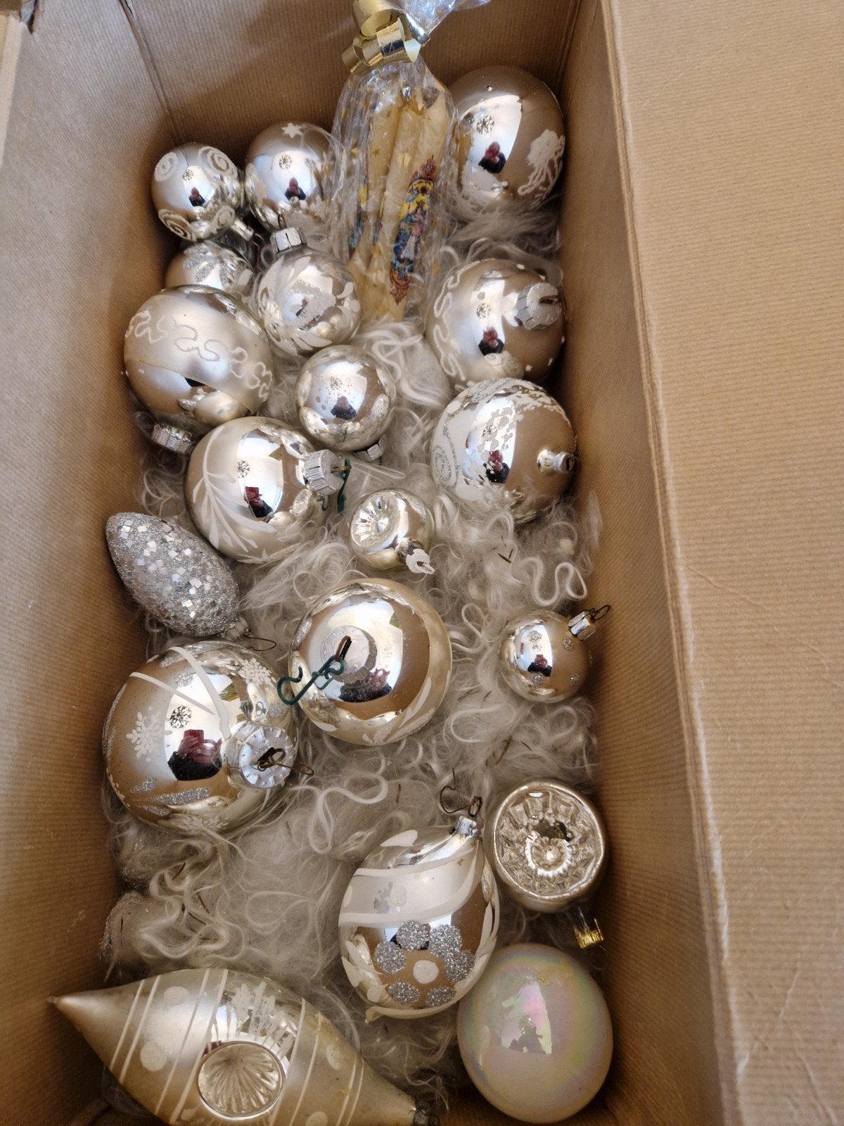 oude kerstballen jaren 60 /70, Ophalen, Gebruikt