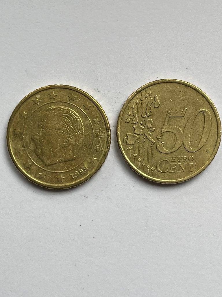 België 50 euro cent van 1999, Ophalen of Verzenden, België, 50 cent, Losse munt