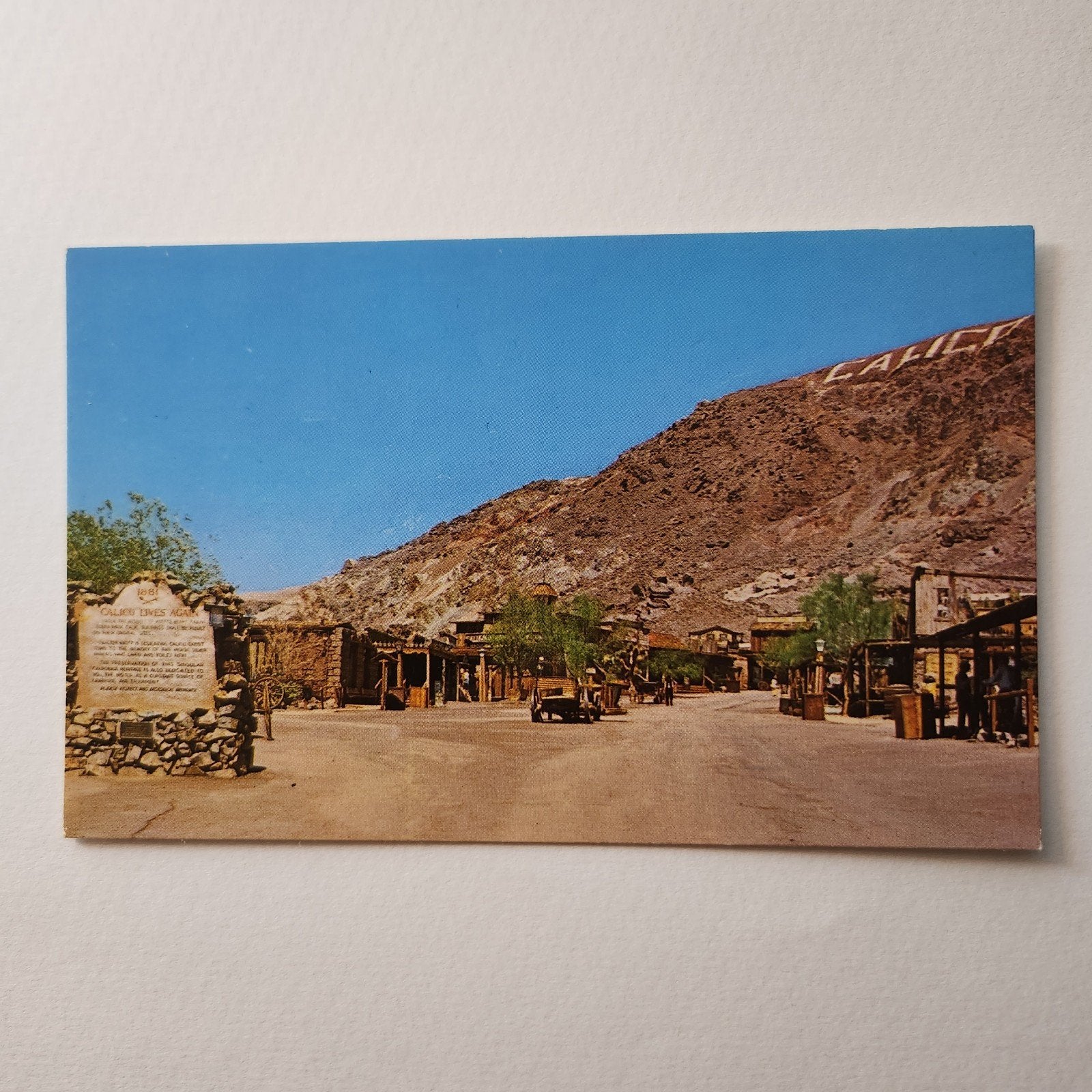 Calico Ghost Town, Calico Main Street - Ansichtkaart, Ophalen of Verzenden, 1960 tot 1980, Ongelopen, Buiten Europa
