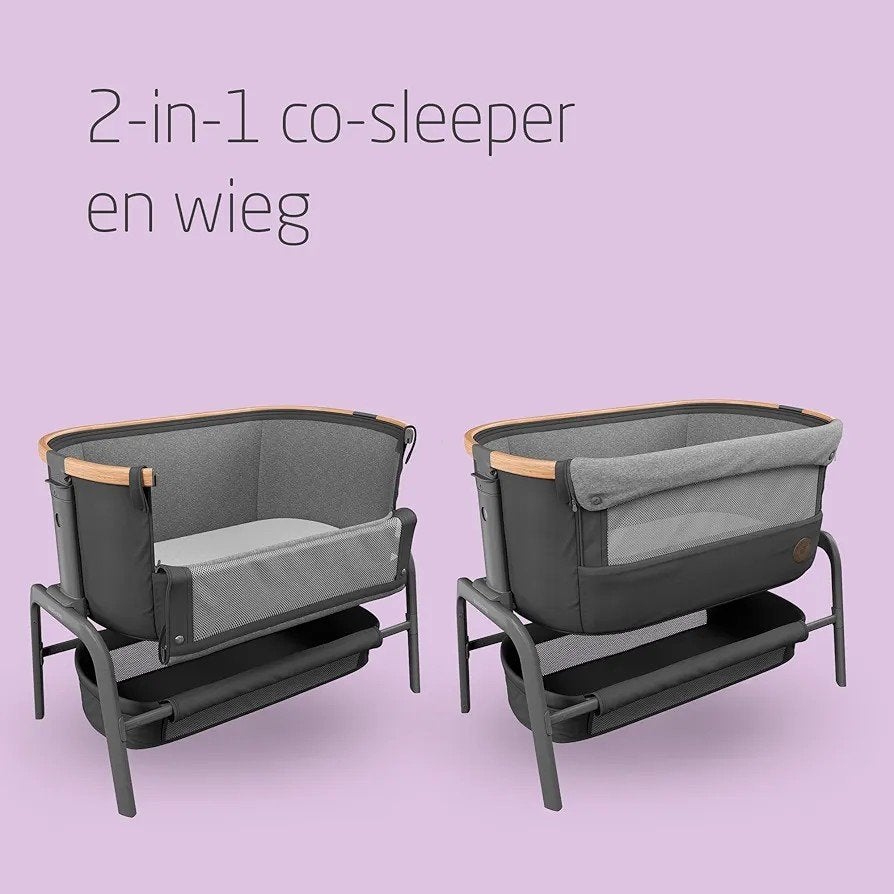 Maxi-Cosi Iora Air 2-in-1 Co-sleeper & Wieg met matras, Kinderen en Baby's, Babywiegjes en Ledikanten, Ophalen, Zo goed als nieuw