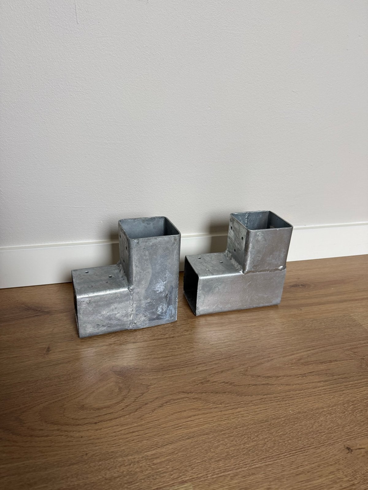 7x7cm 2x Gegalvaniseerde Hoekverbindingen, Ophalen of Verzenden, Gebruikt