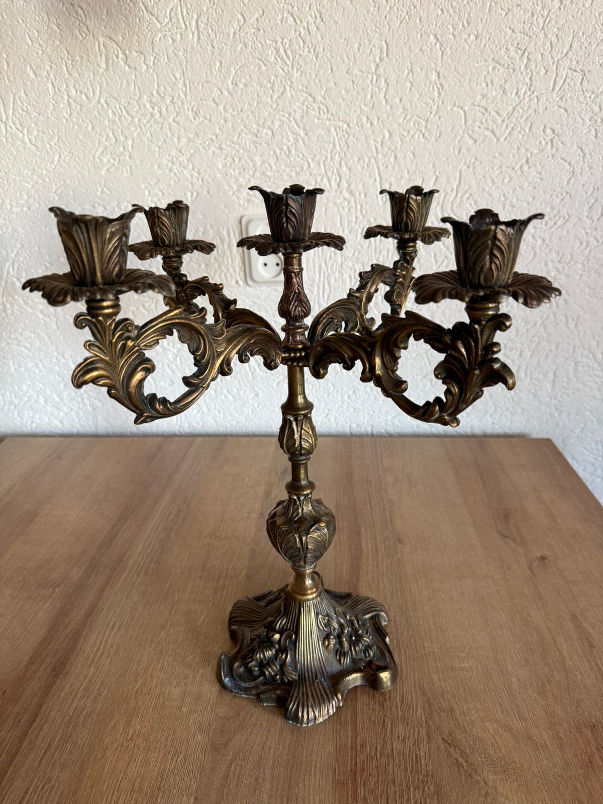Vintage kandelaar messing, Ophalen, Overige materialen