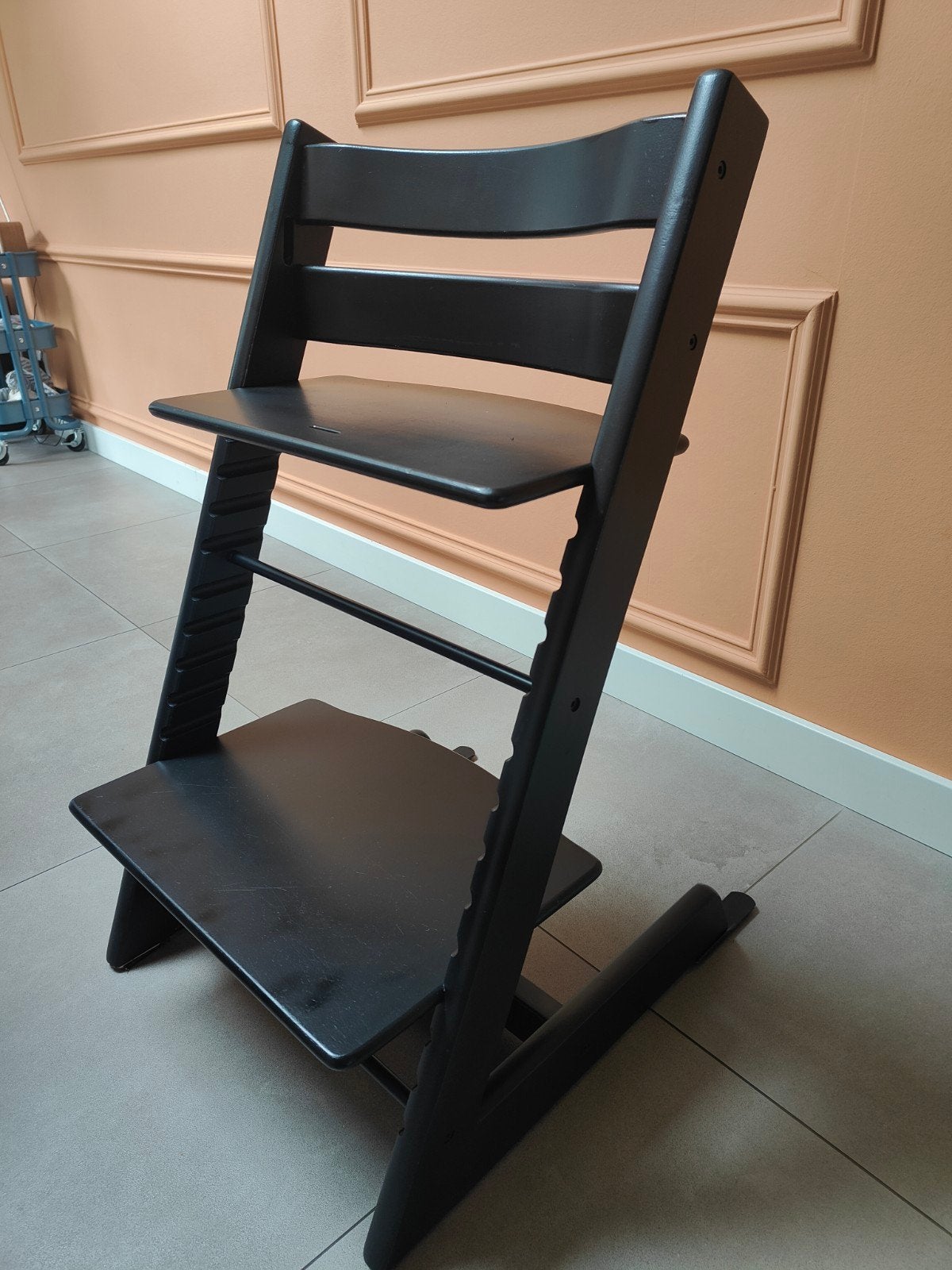 Stokke Tripp Trapp meegroeistoel - Zwart, Ophalen, Zo goed als nieuw, Meegroeistoel