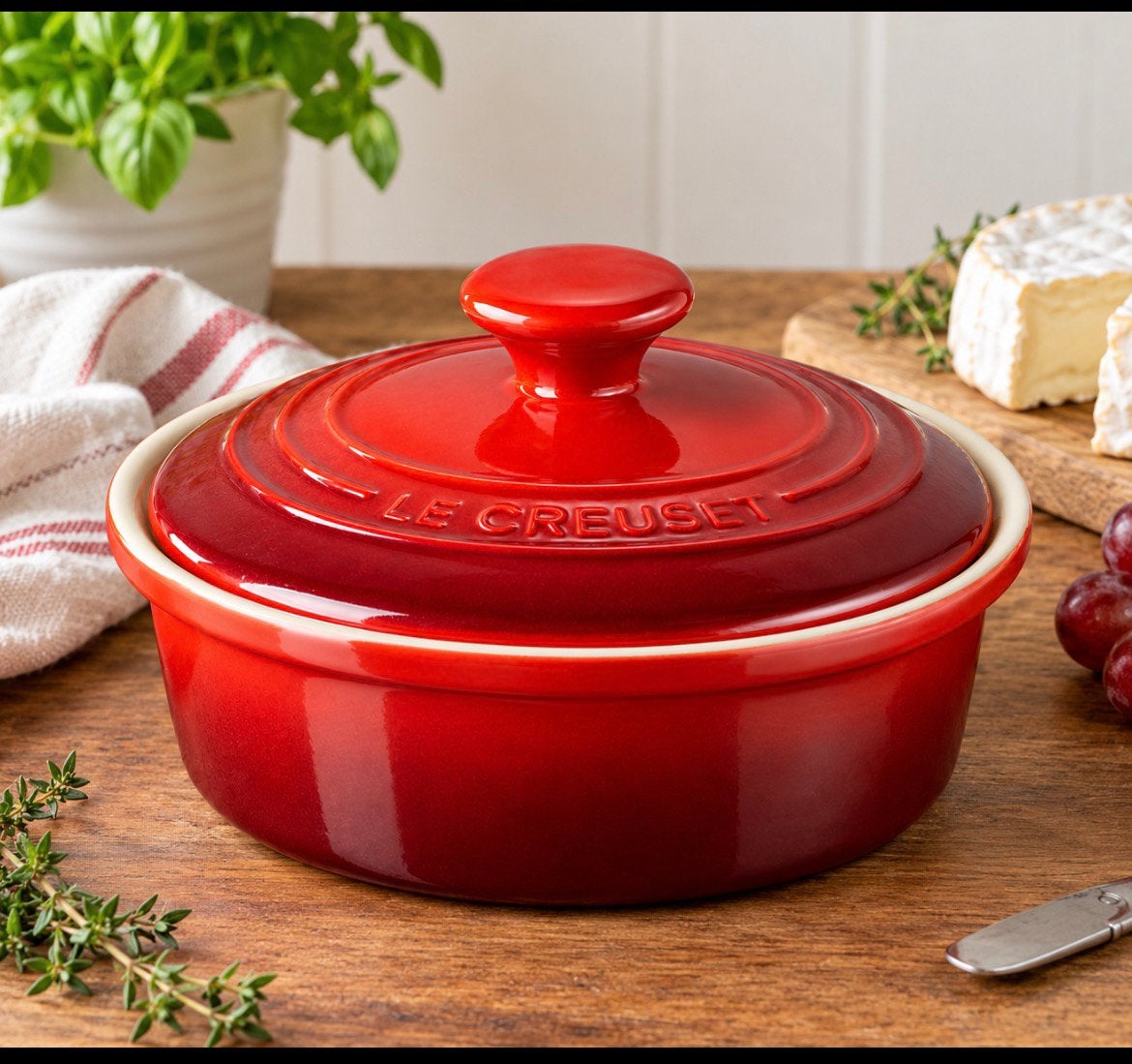 Le creuset Camembert schaaltje, Ophalen of Verzenden, Nieuw, Steen/keramiek