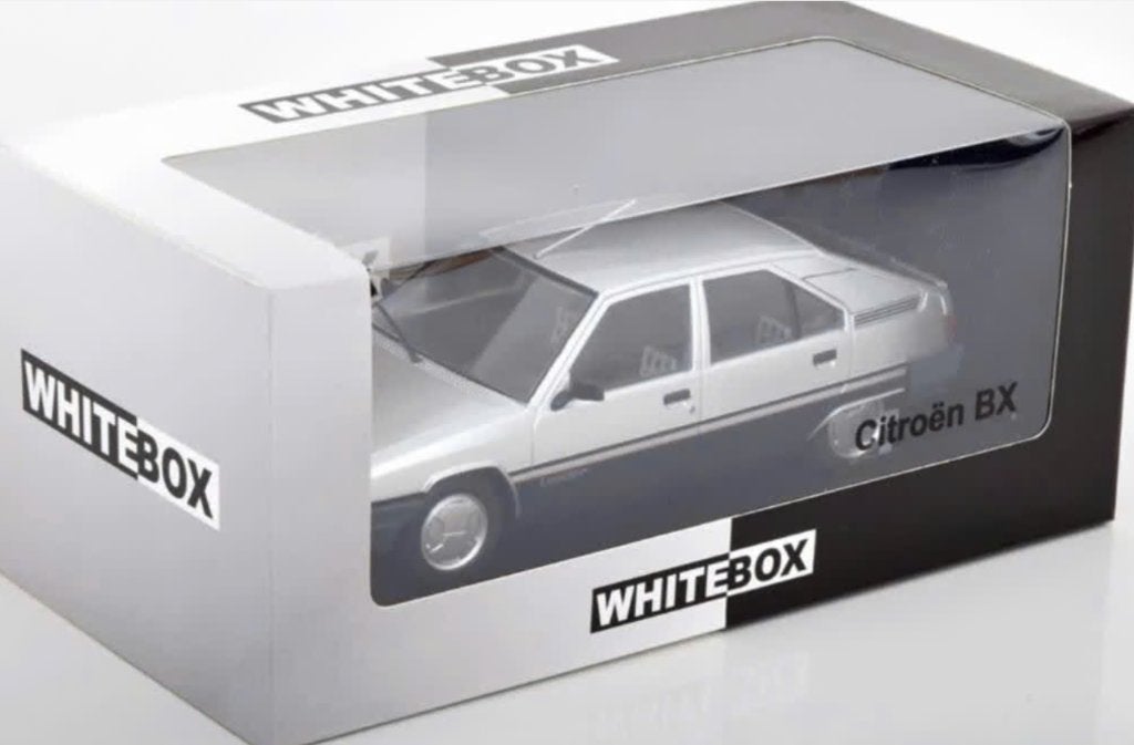 Citroen BX Leader 1985 Zilver schaal 1/24 WHITEBOX WB124205, Hobby en Vrije tijd, Ophalen of Verzenden, Nieuw, Auto, Overige merken