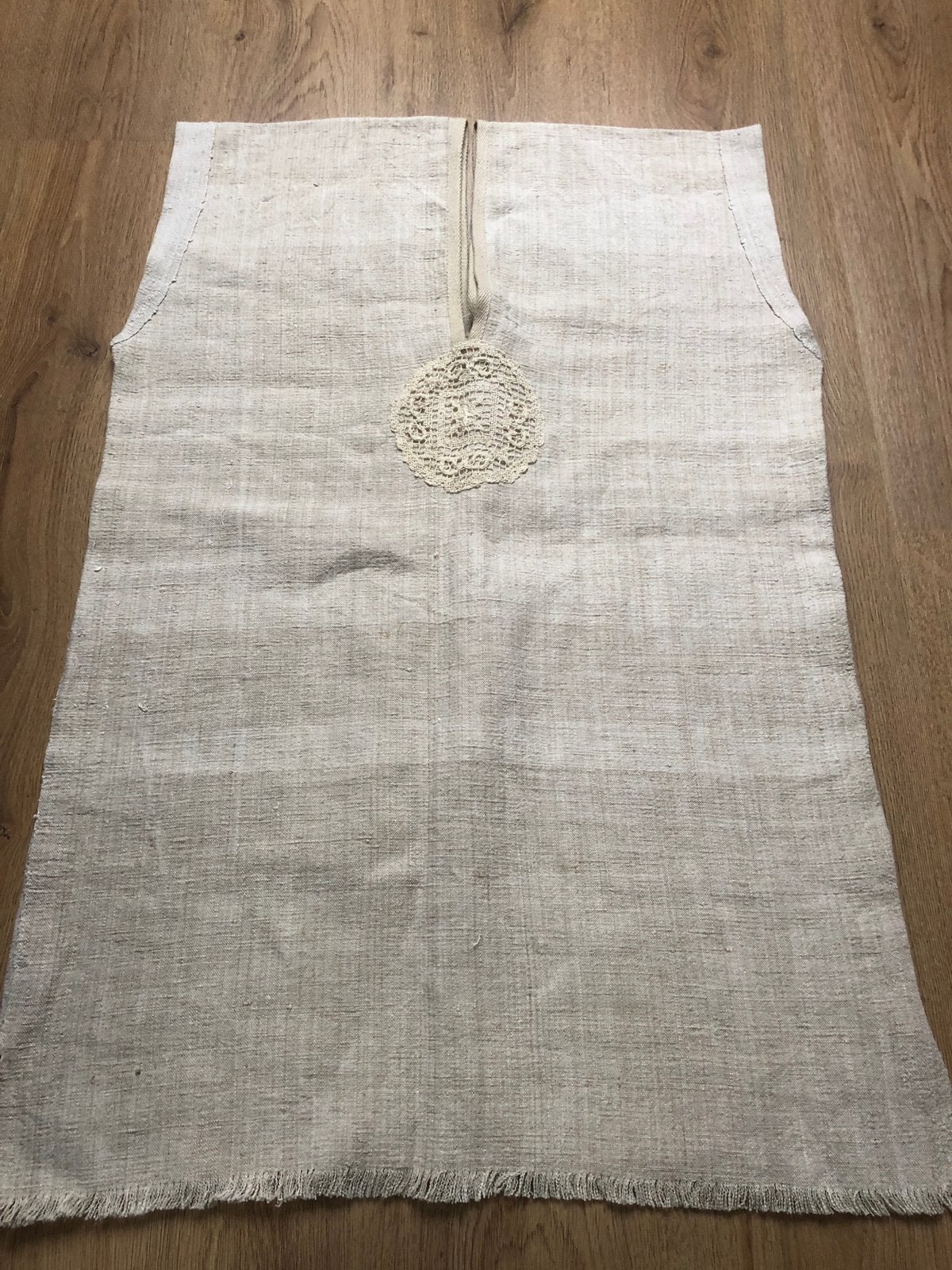 Patriae dik linnen ecru tuniek lange top kort jurkje, Maat 38/40 (M), Beige, Ophalen of Verzenden, Zo goed als nieuw
