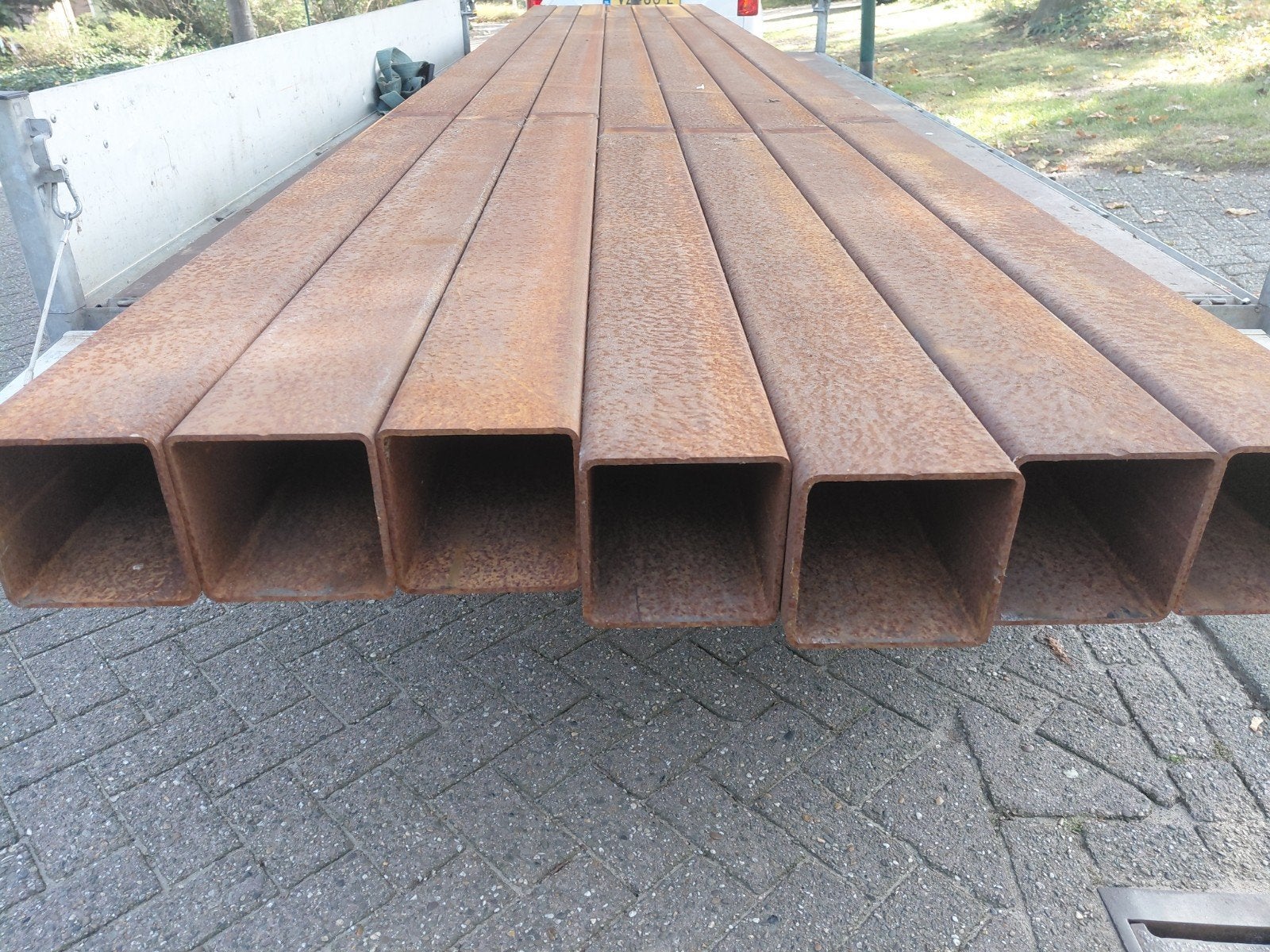 stalen kokers / ijzeren kokers / staanders, Doe-het-zelf en Verbouw, Ophalen, Nieuw, IJzer