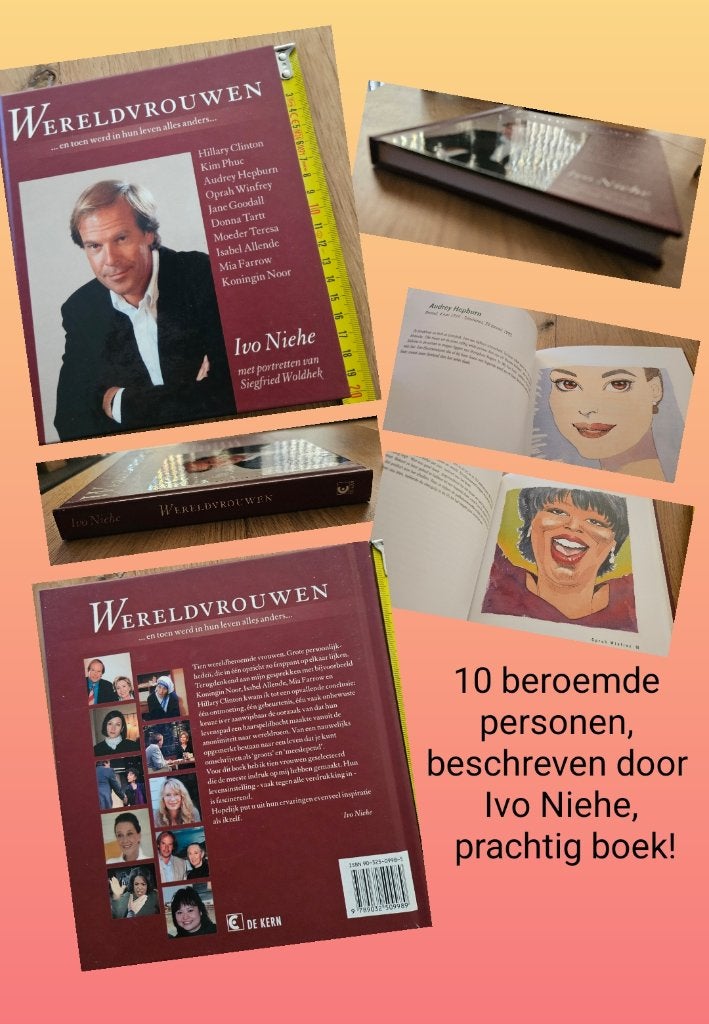 Ivo Niehe 'Wereldvrouwen' portretten van beroemde vrouwen !, Ophalen of Verzenden, Zo goed als nieuw, Ivo Niehe, Film, Tv en Media