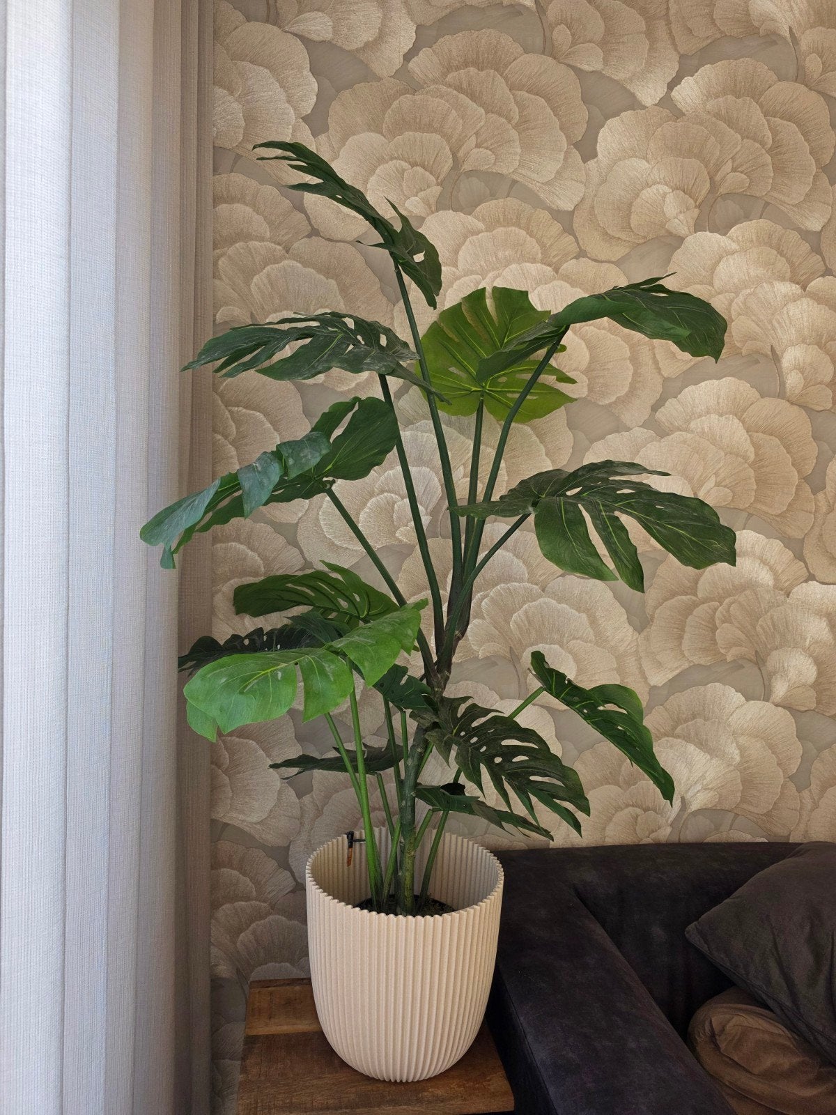 Intratuin kunst Monstera plant met pot, Ophalen, Binnen, Groen, Met pot of vaas