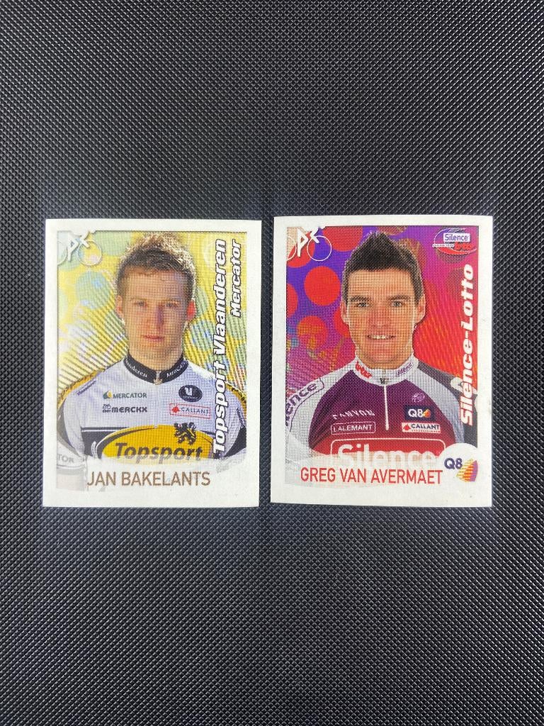 Jan Bakelants Greg van Avermaet Panini Sprint 2009 Stickers, Verzenden, Zo goed als nieuw, Overige sporten, Poster, Plaatje of Sticker