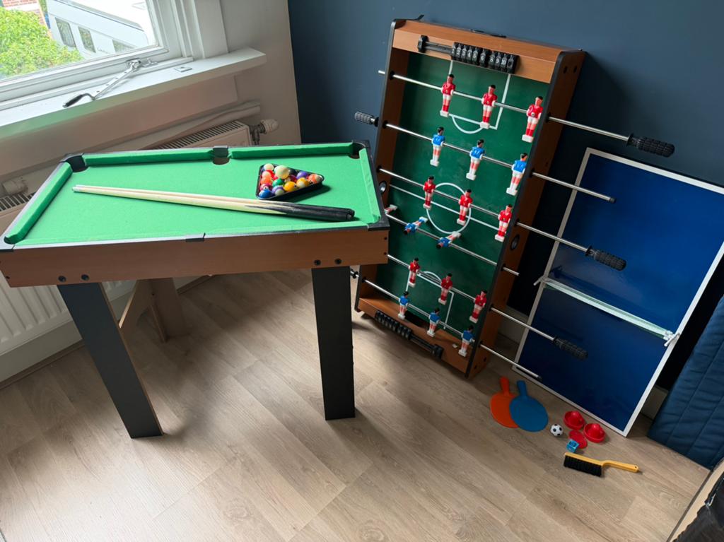 Multispel speeltafel, Kinderen en Baby's, Speelgoed | Houten speelgoed, Ophalen of Verzenden, Zo goed als nieuw