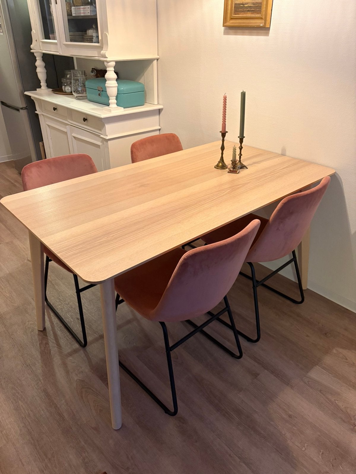 Ikea Lisabo eettafel essenfineer, 140x78 cm, Huis en Inrichting, Ophalen, 100 tot 150 cm, 50 tot 100 cm, Zo goed als nieuw