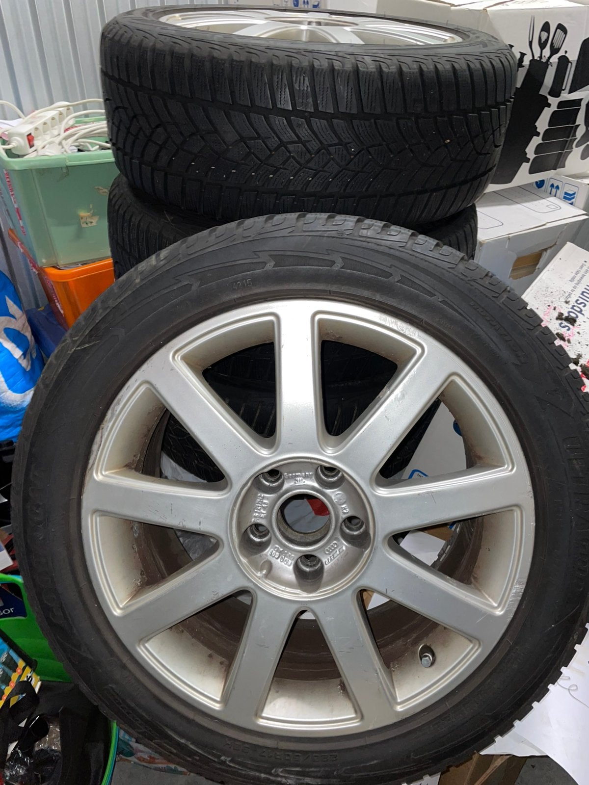Audi A6 Velgen met Goodyear Ultra-Grip M+S Banden, Ophalen