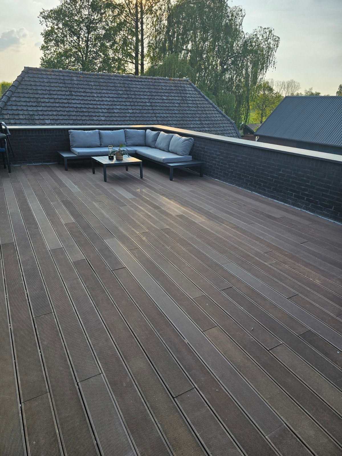 Composiet Vlonderplanken circa 30 tot 40m², Tuin en Terras, Terrasdelen en Vlonders, Ophalen, Gebruikt, Composiet