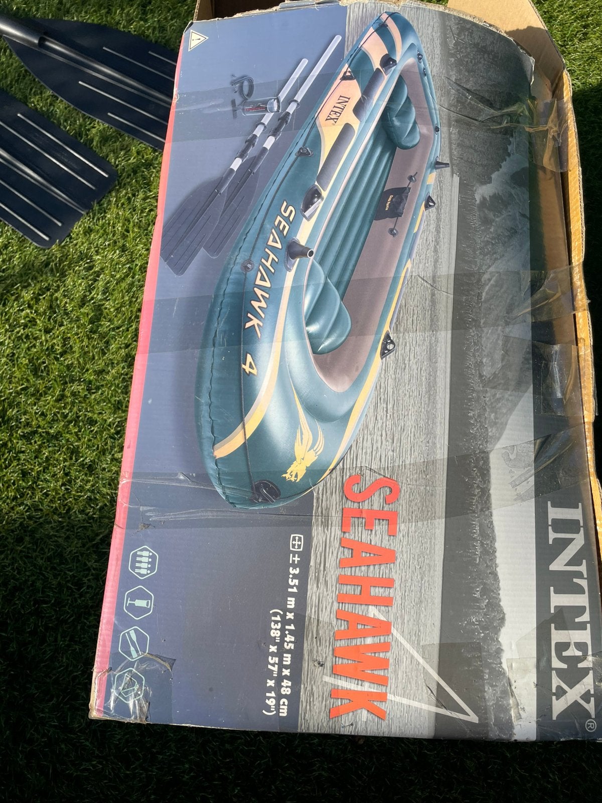 Seahawk 4 persoons rubberboot, Ophalen, Zo goed als nieuw