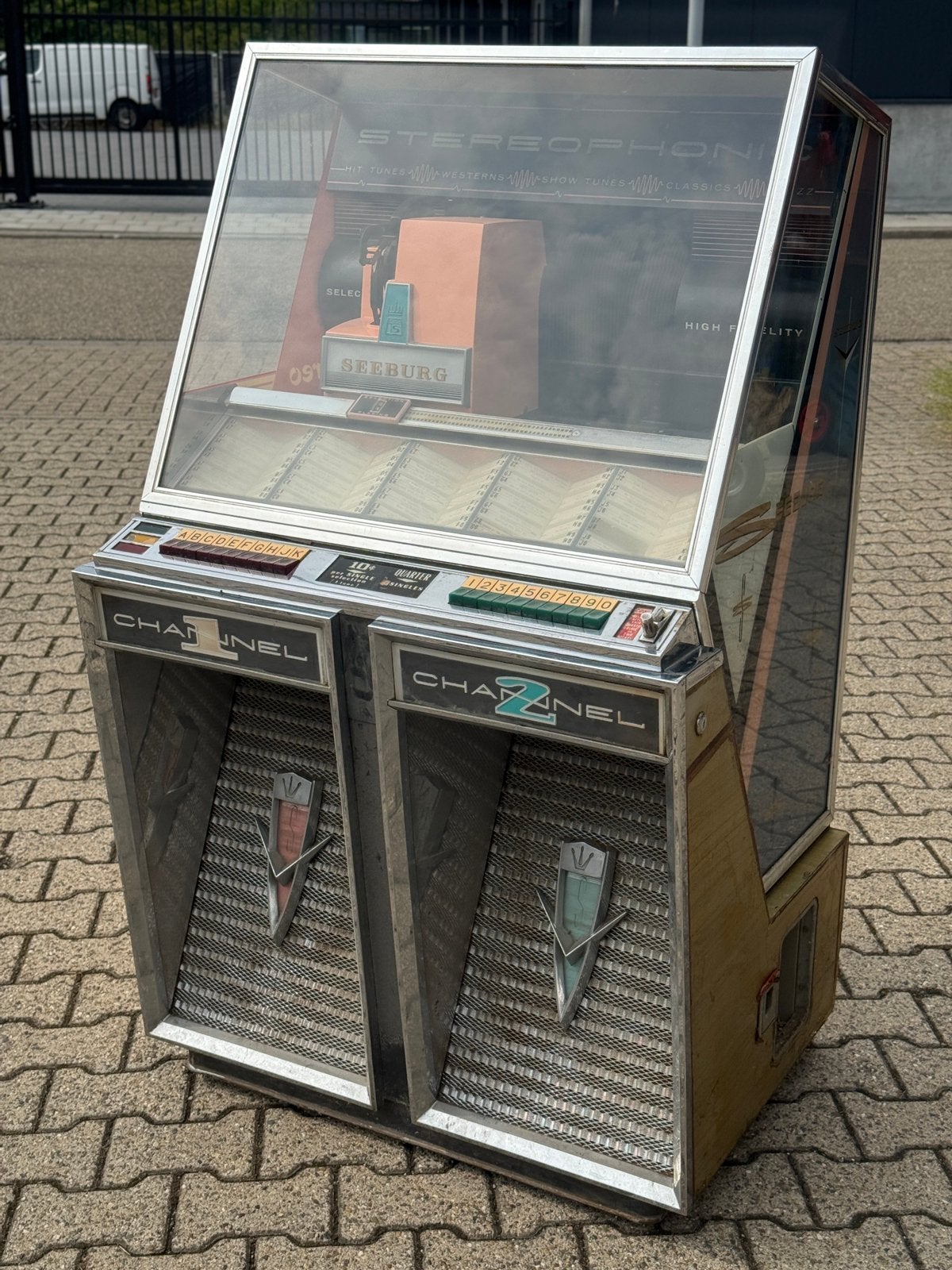 JUKEBOX DEAL : SEEBURG 100 select model 220 jukebox, Ophalen, 1950 tot 1960, Zo goed als nieuw, Cruquius
