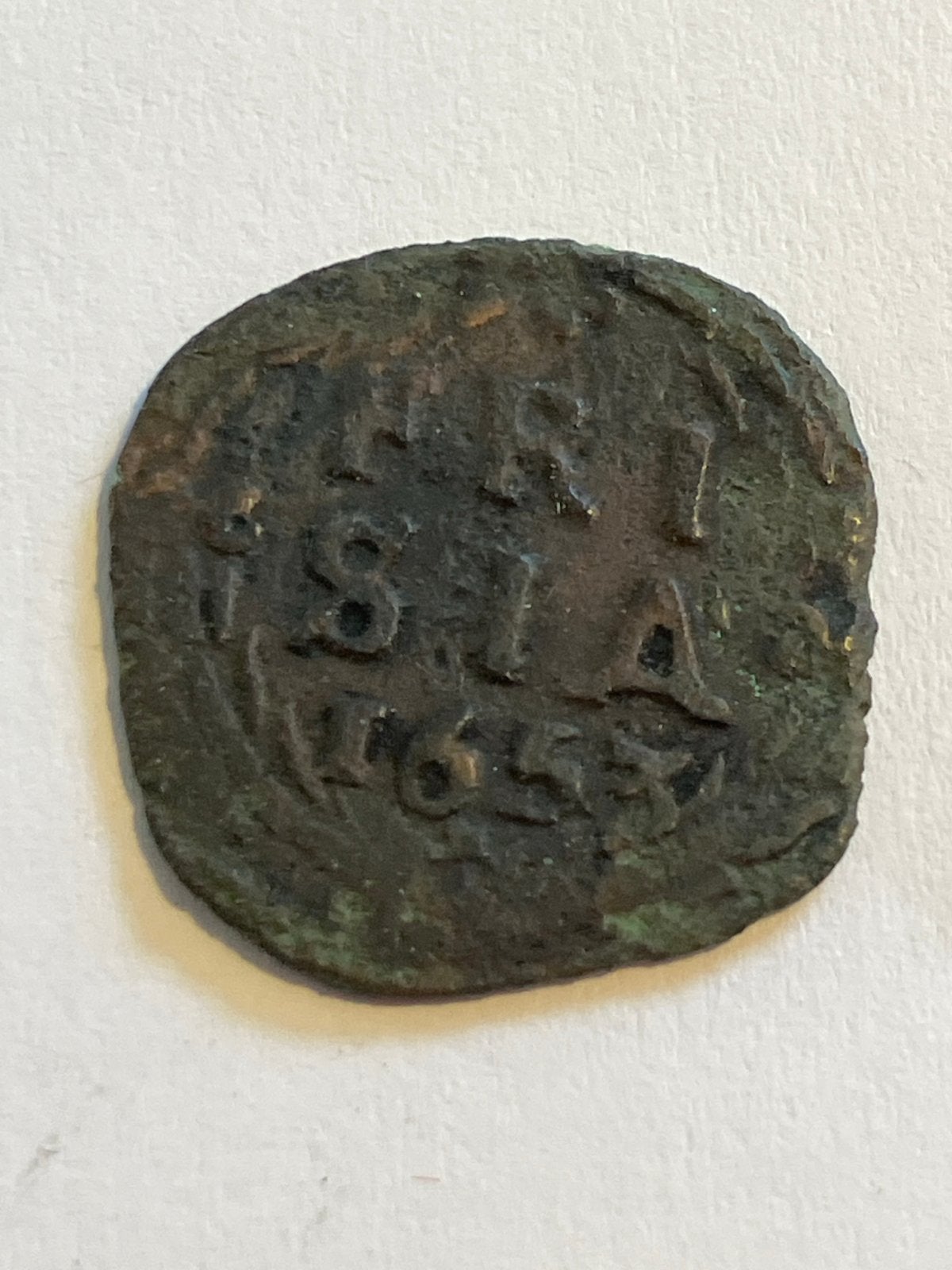 Duit Friesland 1653, Postzegels en Munten, Munten | Nederland, Ophalen of Verzenden, Vóór koninkrijk, Overige waardes, Losse munt