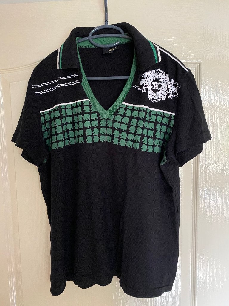 Just Cavalli poloshirt, Maat 52/54 (L), Zwart, Ophalen of Verzenden, Just Cavalli