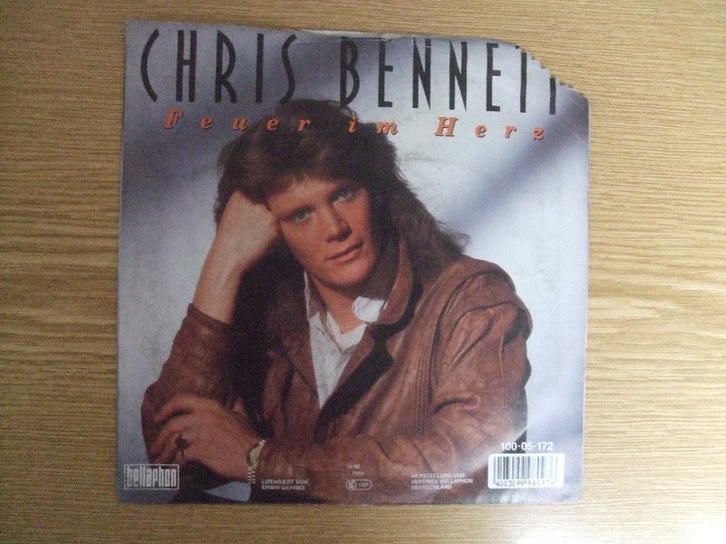 CHRIS BENNETT    FEUER IM HERZ / PRINZESSIN, 7 inch, Ophalen of Verzenden, Zo goed als nieuw, Pop