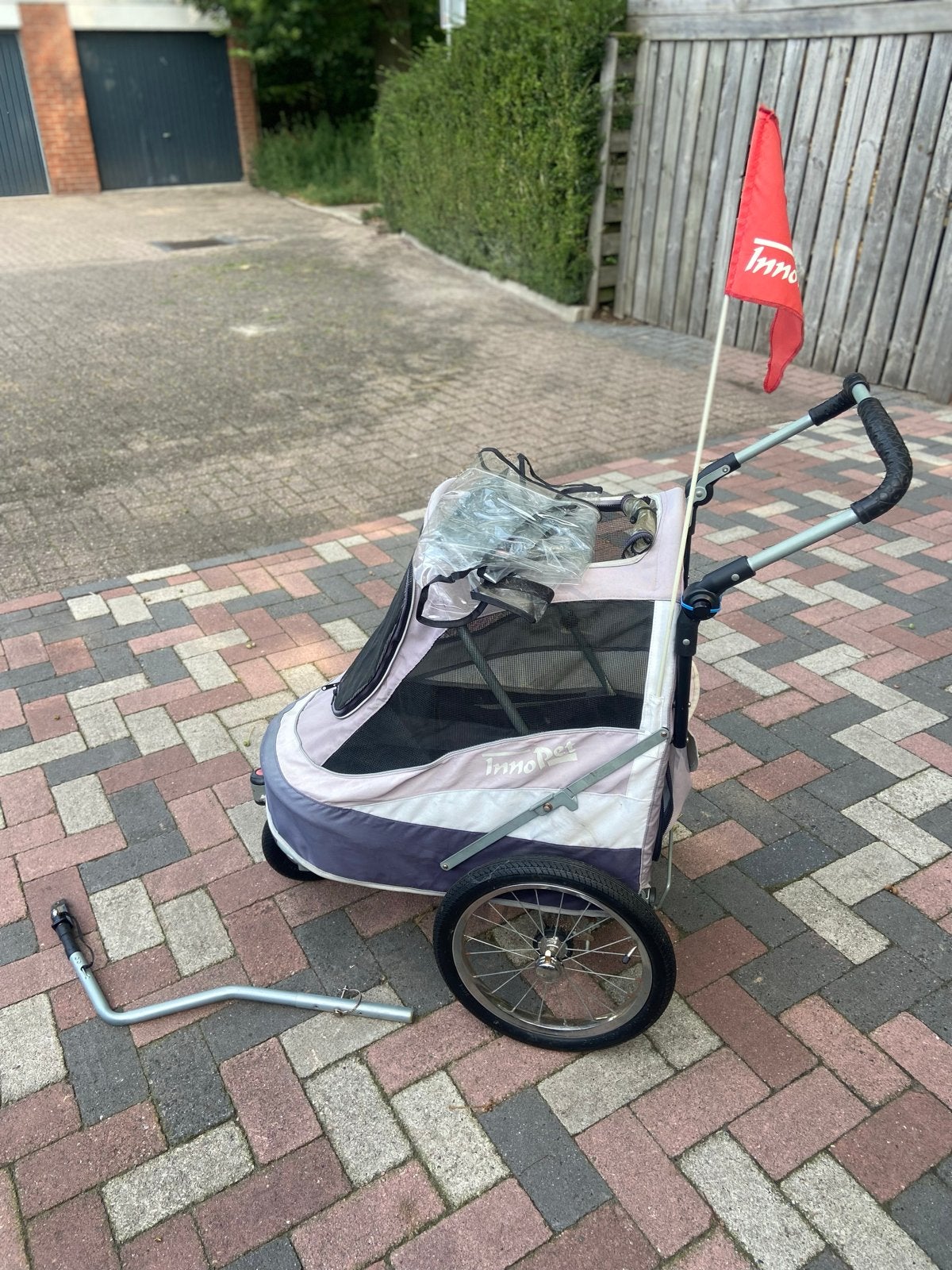 Innopet wandelwagen/fietskar, Ophalen, Gebruikt