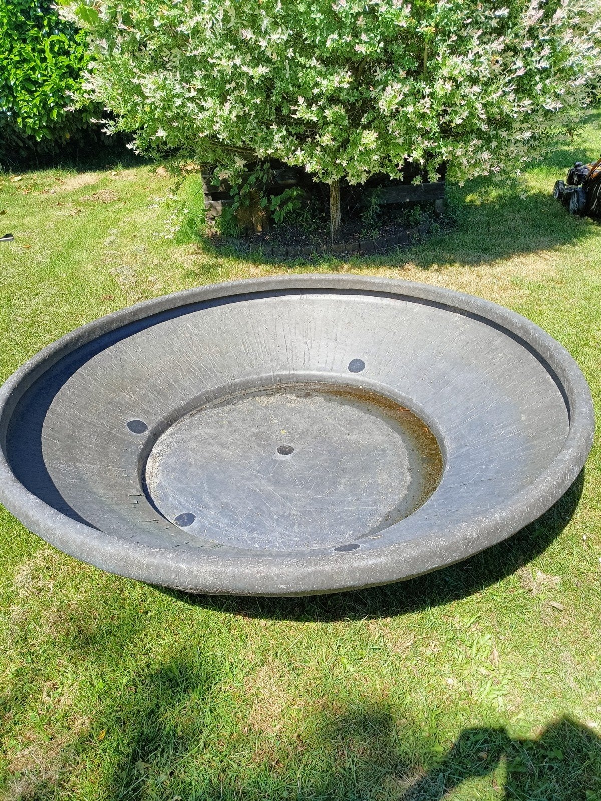 Grote ronde plantenbak / vijverrand, Tuin en Terras, Ophalen of Verzenden, Gebruikt