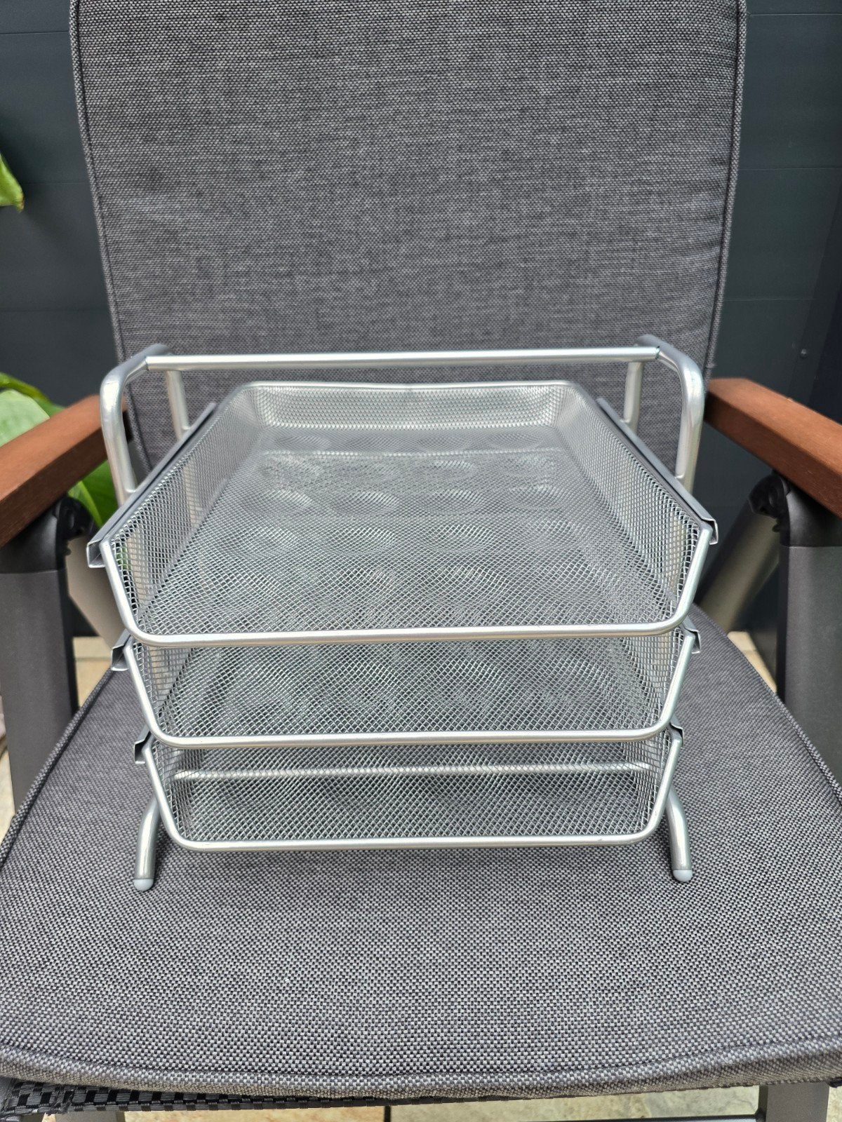 Vintage Ikea Dokument bureau organizer – Zilver - Zgan, Diversen, Ophalen of Verzenden, Zo goed als nieuw