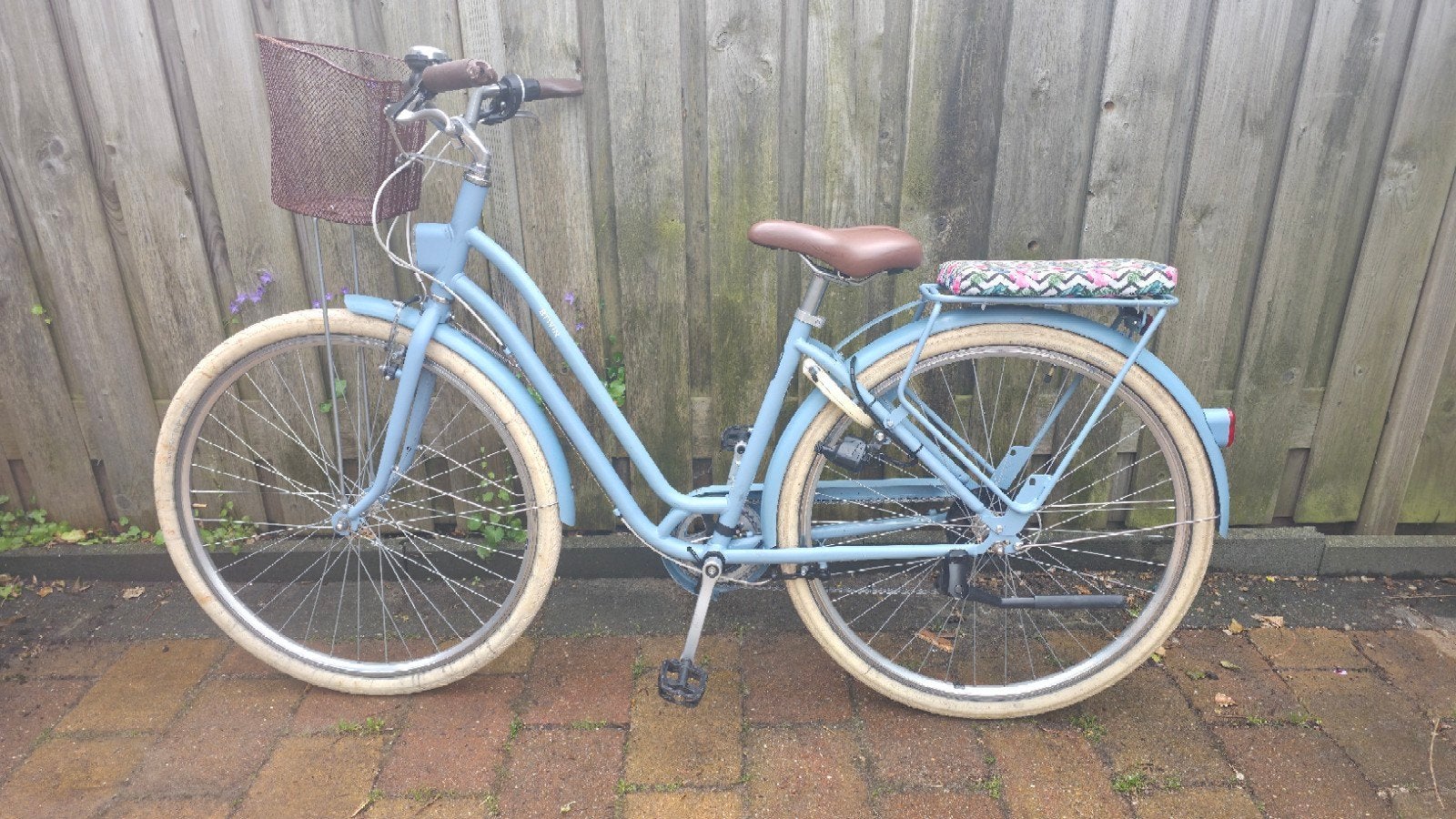 Stadsfiets dames Elops 520 - Decathlon 28" wielen (1 jr oud), Gebruikt, Velgrem, Versnellingen, Minder dan 47 cm