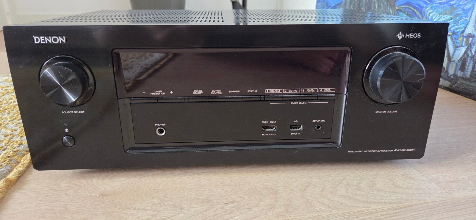 Denon AVR-X2400H AV-receiver, Ophalen, Zo goed als nieuw, 120 watt of meer, Denon