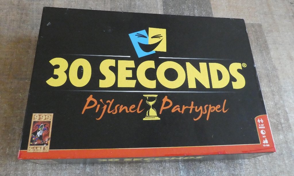 30 Seconds Pijlsnel Partyspel. 999 Games., Vijf spelers of meer, Ophalen of Verzenden, Zo goed als nieuw, 999 Games