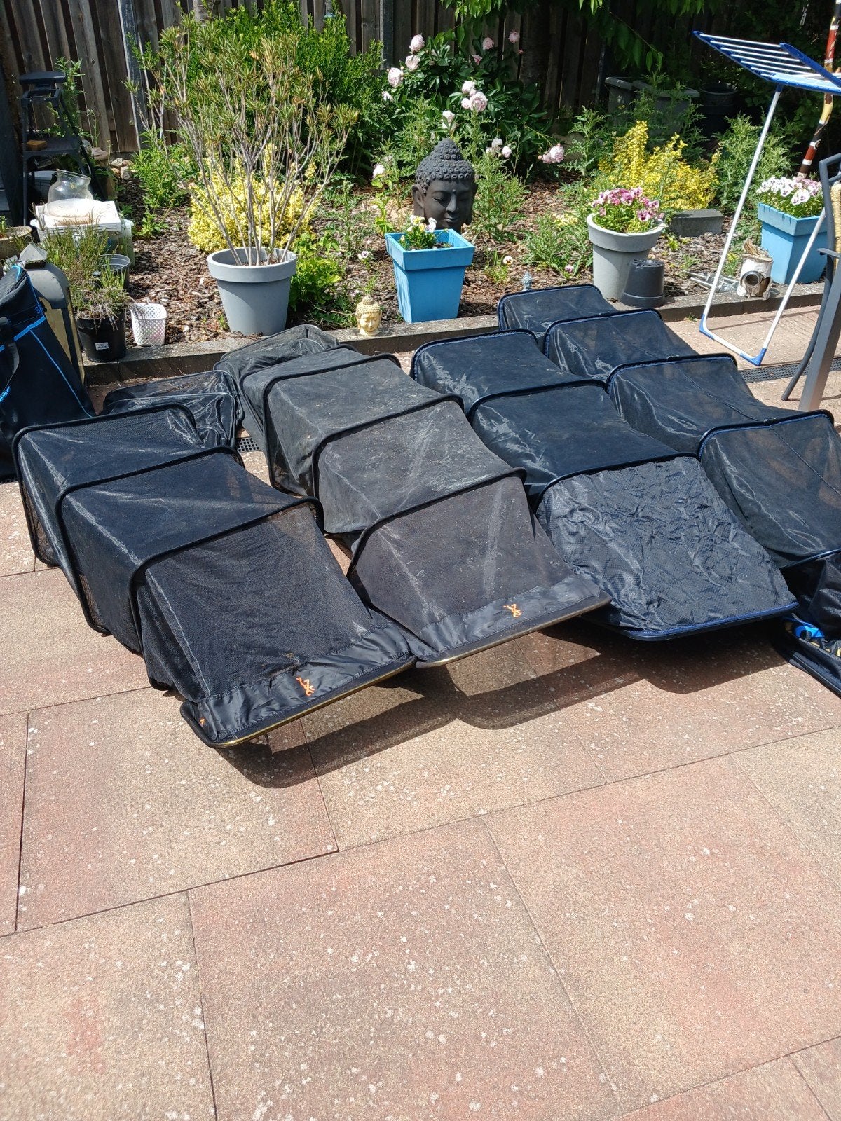 Diverse leefnetten (4x) met waterdichte tas, Ophalen of Verzenden, Gebruikt, Net of Fuik