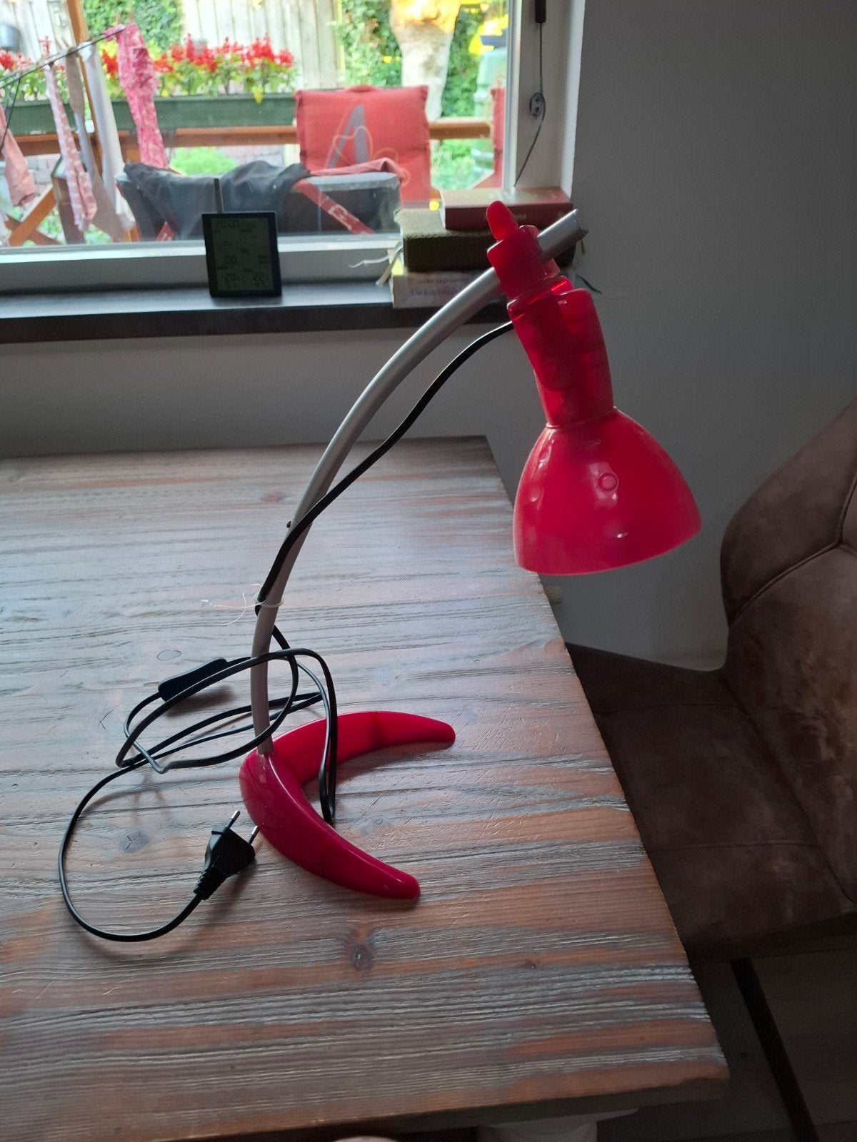 Leuke roze bureau lamp, Gebruikt, Overige merken, Met schakelaar, E14 (klein)