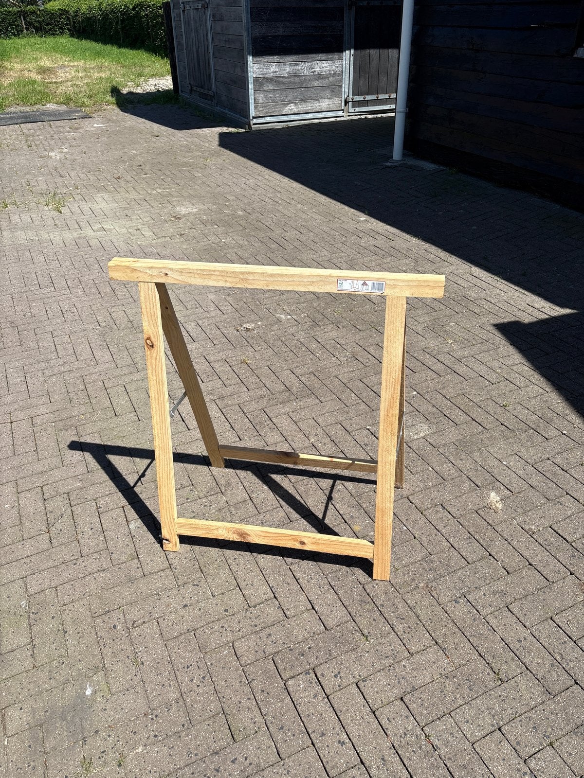 Houten schraag - Stevige werkbankondersteuning, Ophalen, Gebruikt