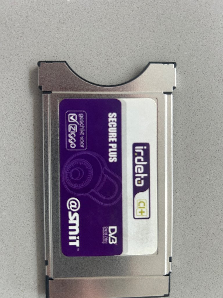 Irdeto CI+ Secure Plus CAM Module voor Ziggo – Werkend, Ophalen of Verzenden, Gebruikt, Decoder