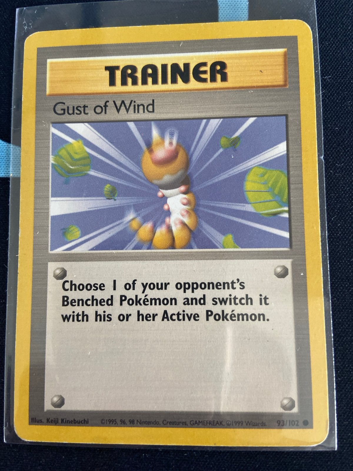 Gust of Wind (BS 93) Base Set, Ophalen, Gebruikt, Losse kaart
