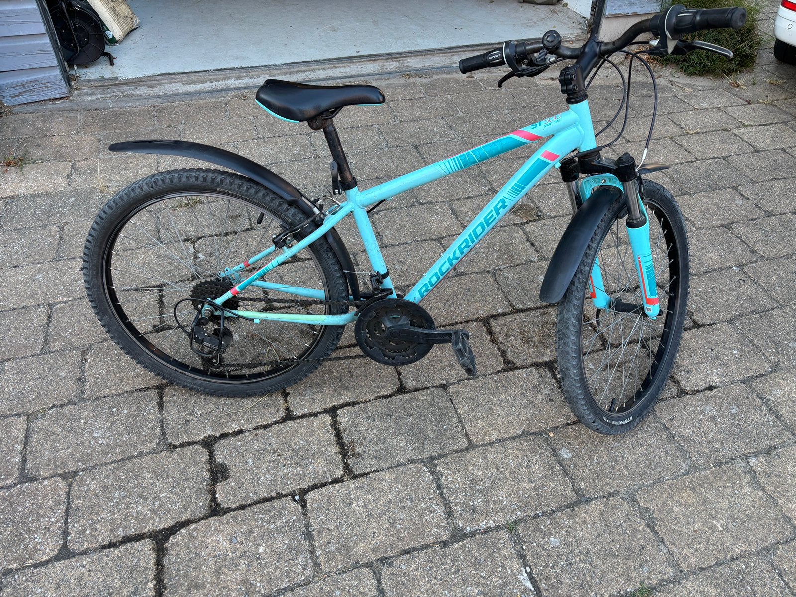 Rockrider ST500 24inch mountainbike voor kinderen, Fietsen en Brommers, Fietsen | Mountainbikes en ATB, Gebruikt, Hardtail, Velgrem