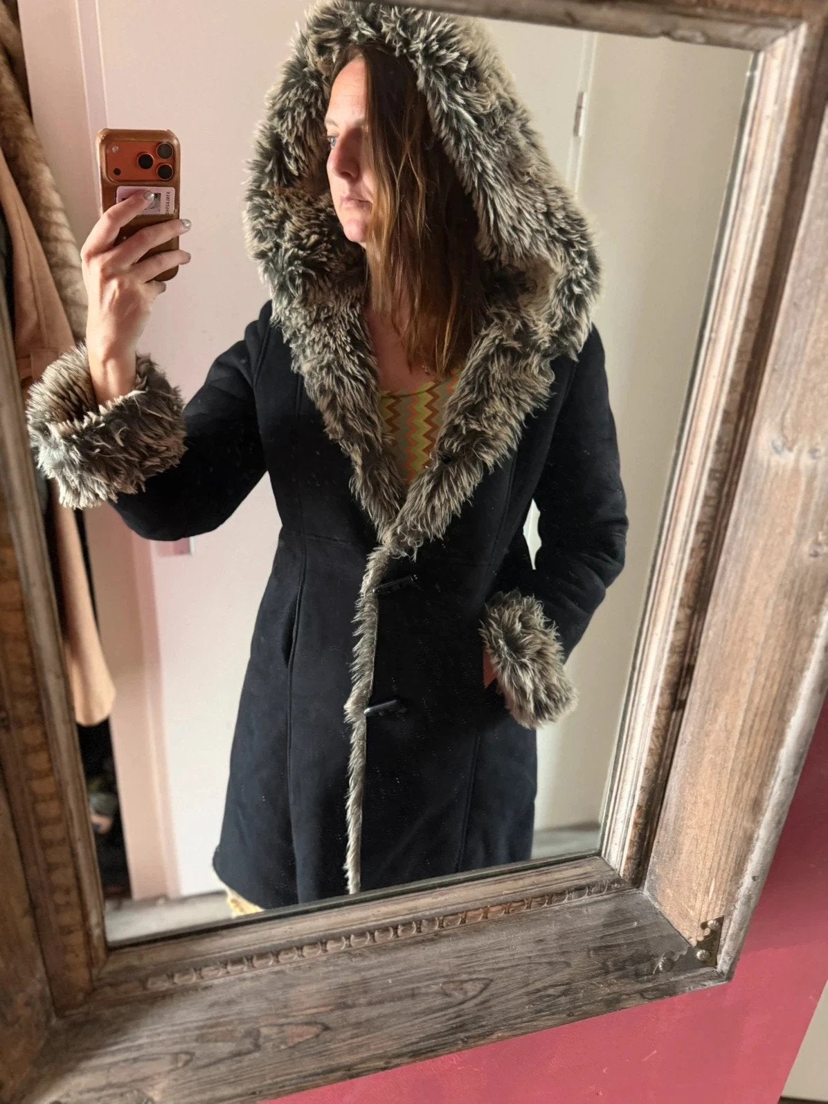 Luxe Patrizia Dini Winterjas - Zwart met Neppels, Zwart, Maat 46/48 (XL) of groter, Ophalen of Verzenden, Patrizia Dini