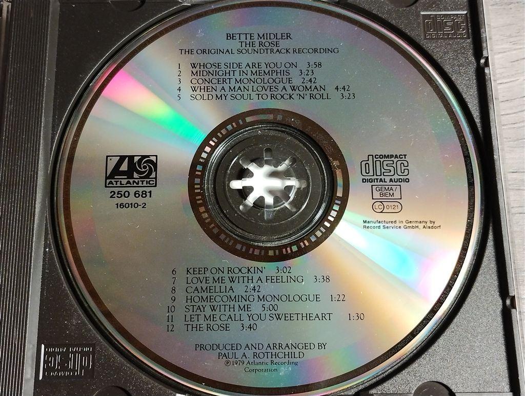 Bette Midler – The Rose - The Original Soundtrack Recording, Ophalen of Verzenden, Zo goed als nieuw