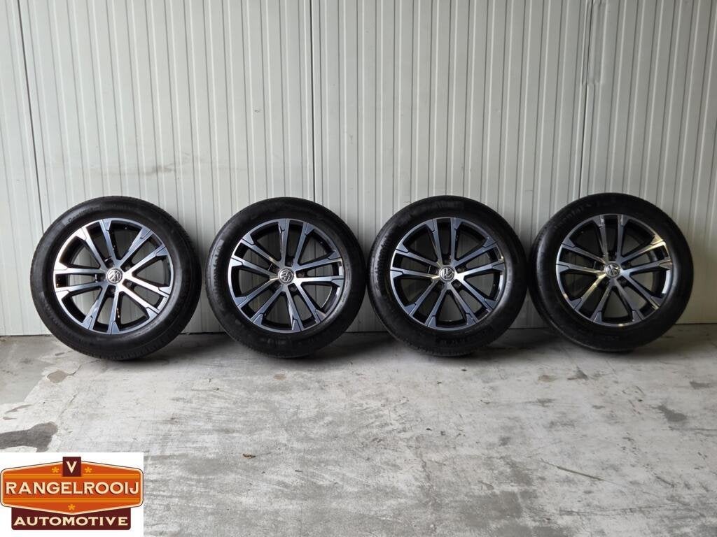 Set 17" Volkswagen 'Singapore' velgen + Continental zomerban, Banden en Velgen, 17 inch, Ophalen of Verzenden