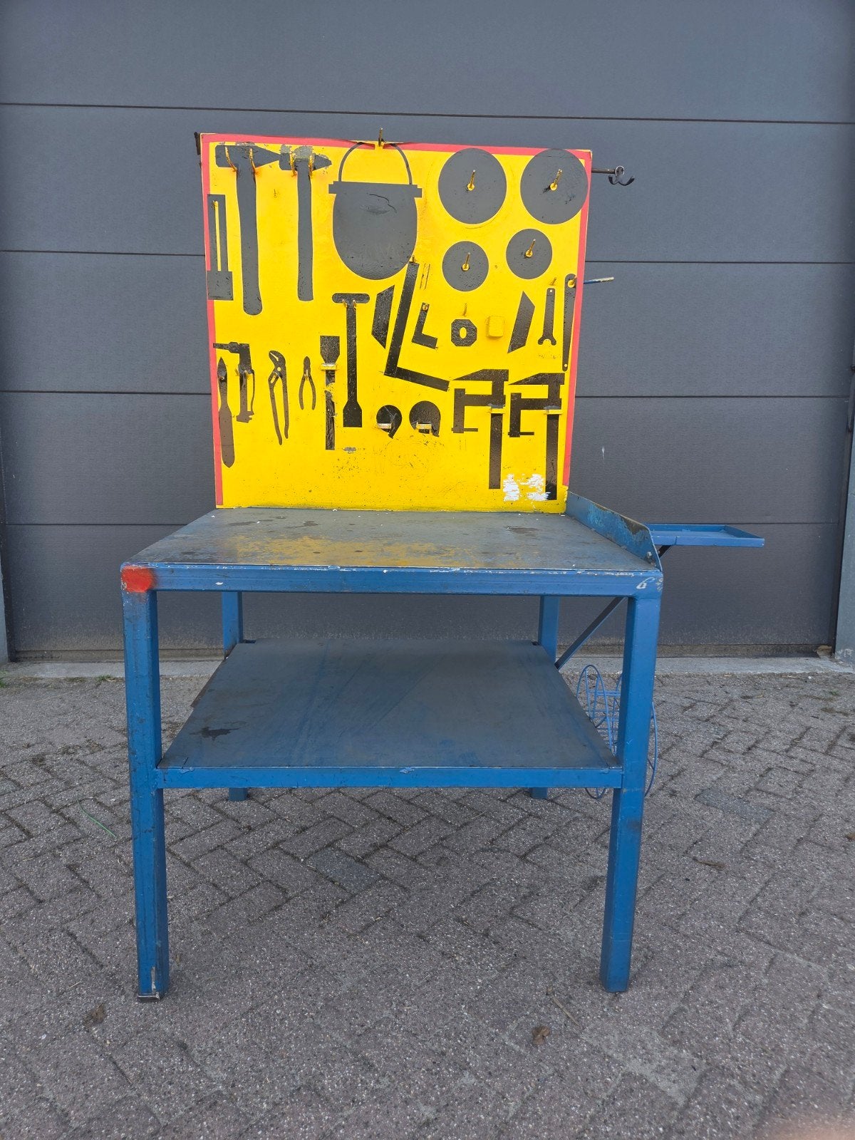 Werkbank met achterwand, 100x80 cm, werkblad 90 cm hoog, Doe-het-zelf en Verbouw, Werkbanken, Ophalen of Verzenden