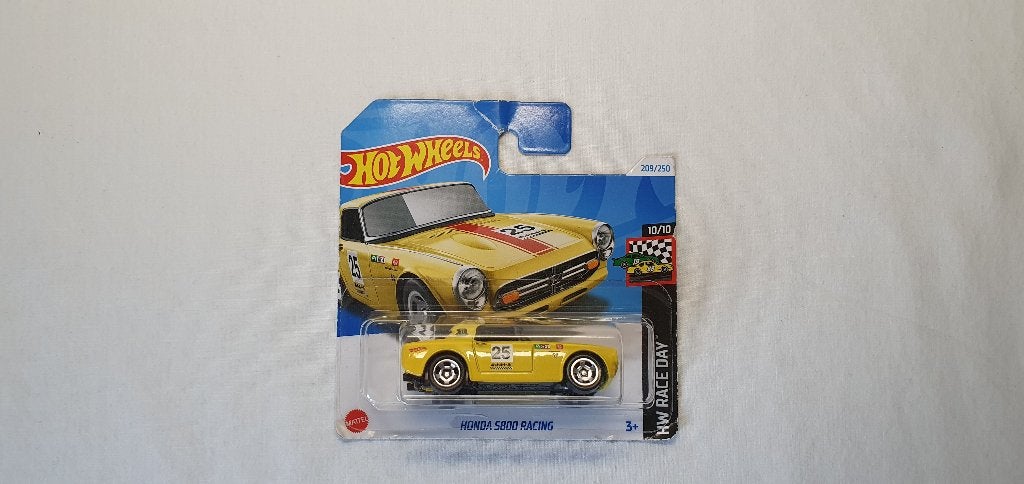 Hot Wheels Honda S800 Racing yellow #25, Ophalen of Verzenden, Nieuw, Auto